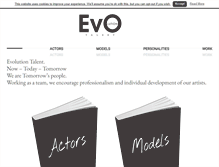 Tablet Screenshot of evotalentltd.com